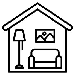 A minimalist and elegant interior design sketch